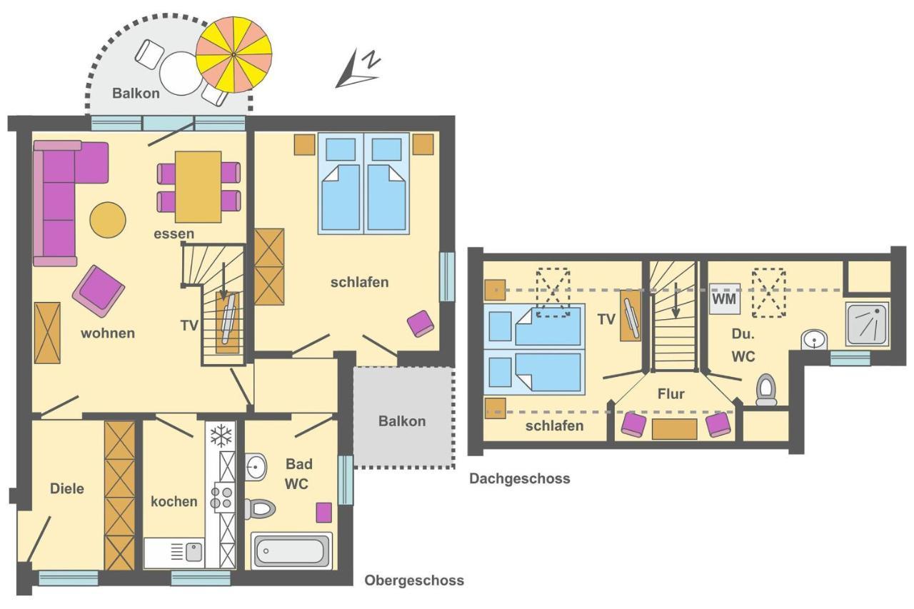 Ferienpark Freesenbruch Wohnung 2 6 - Windrose 青斯特 外观 照片